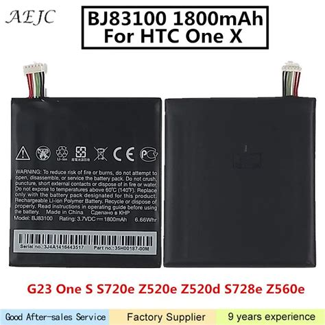 1800 mah Li Polímero Bateria Para HTC One X G23 BJ83100 One S S720e