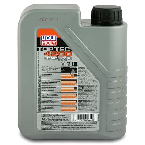 Купить моторное масло Liqui Moly НС Top Tec 4200 5W-30 в СПб