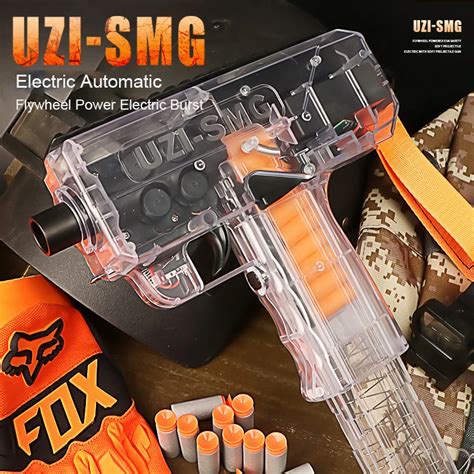 Nagelbag Uzi Smg Toy Submachine Gun Continuous Fire With Transparent