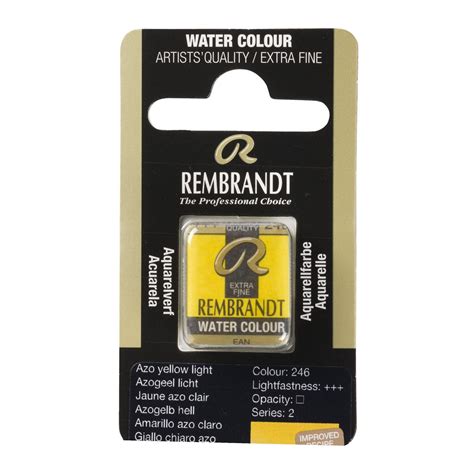 Aquarela Rembrandt Pastilha 246 Azo Yellow Light