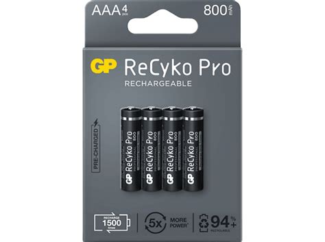 Pilas Recargables Gp Recyko Pro Aaa Hr Mah Blister