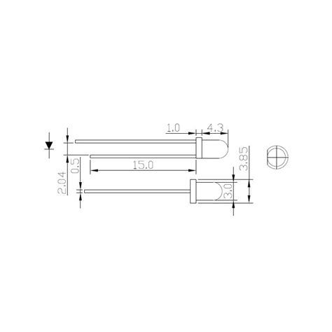 Diodo Led Mm Bianco Diffuso Ampul Eu