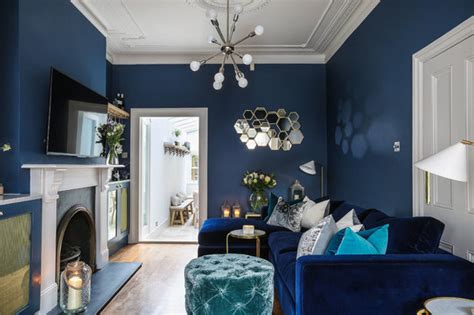 9 Ideas For Designing A Navy Blue Living Room Houzz Au