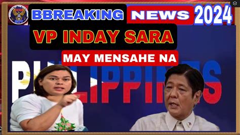 Kapapasok Lang Vp Inday Sara Duterte Nag Salita Na Panoorin BBM FPRRD