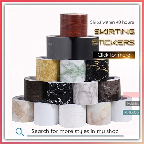 meter skirting board  adhesive wall sticker home decor tape floor