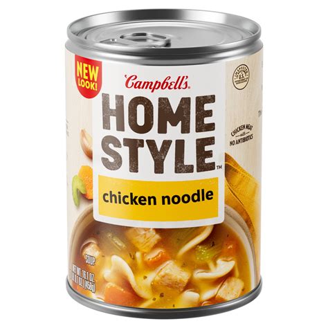 (2 pack) Campbell's Homestyle Chicken Noodle Soup, 16.1 oz Can