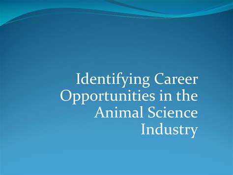 Ppt Animal Science And The Industry Powerpoint Presentation Free