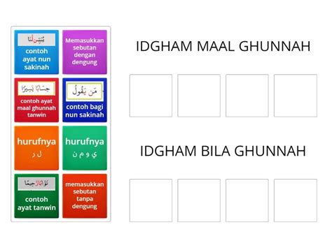 HUKUM NUN SAKINAH DAN TANWIN Group Sort