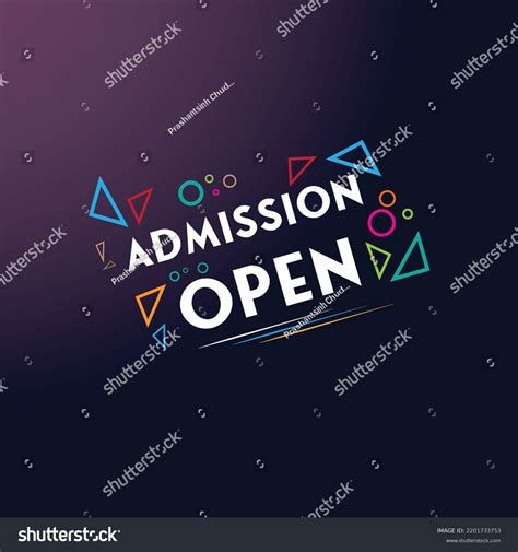 Admission Open Banner Admission Open Banner Stock Vector (Royalty Free ...