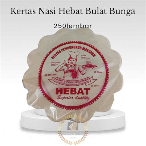 Jual Kertas Nasi Bunga Kertas Nasi Bakul Alas Nasi Bakul Isi 250 Lembar