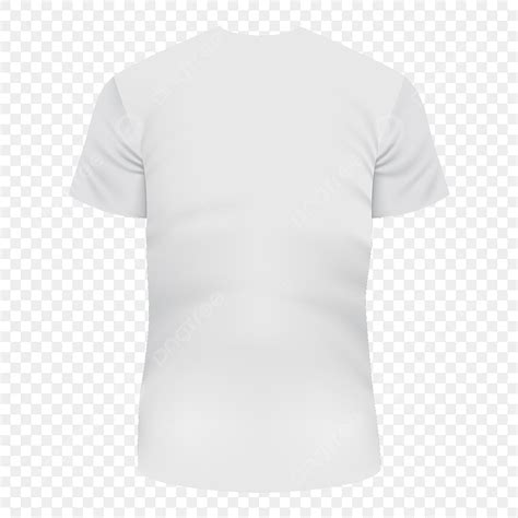 Tshirt Back Mockup Vector Art PNG, Back Of White Tshirt Mockup ...