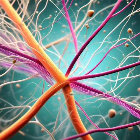 Premium AI Image Closeup Of Human Brain Nerve Fibre