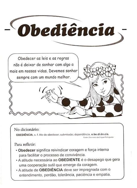 Atividade de Ensino Religioso - Obediência | Atividades Educativas