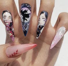 Demon Slayer Nail Art Ideas Anime Nails Nail Art Nails