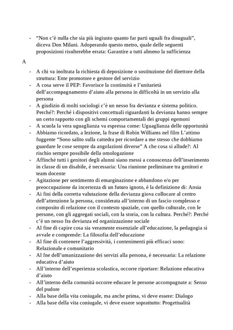 Domande In Ordine Alfabetico Di Didattica Speciale Ii Prove D Esame