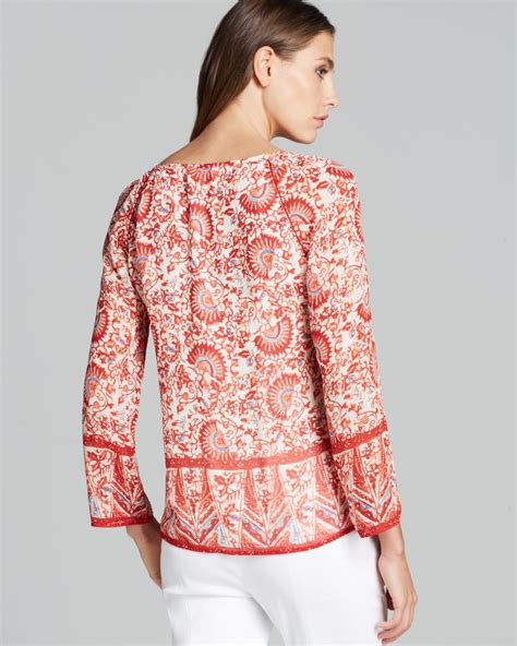 Tory Burch Danica Tunic In Red Lyst