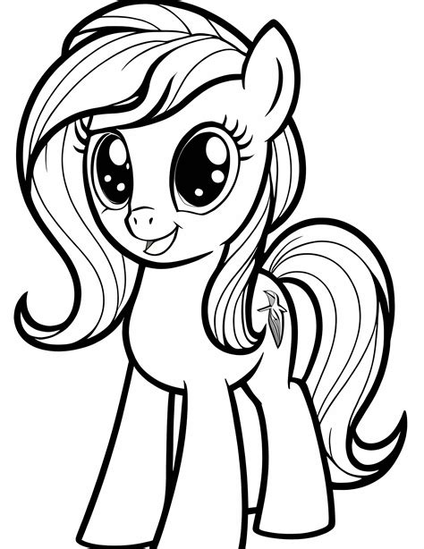 Раскраска My Little Pony 43 распечатать - happybrushes