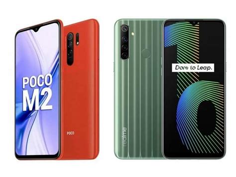 Poco M2 Vs Realme Narzo 10 Price Specifications And Design Compared