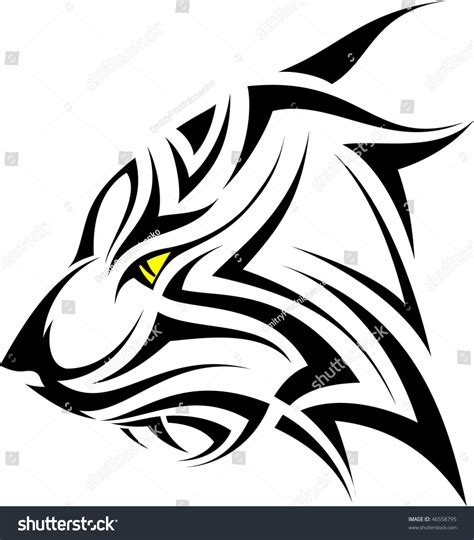 Tiger Tribal Tattoo Stock Vector (Royalty Free) 46558795 | Shutterstock