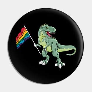 Dinosaur Axolotl Gay Pride Rainbow Flag Pins And Buttons For Sale TeePublic
