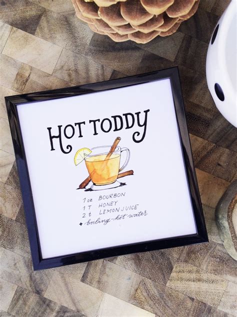 Printable Hot Toddy Recipe Card