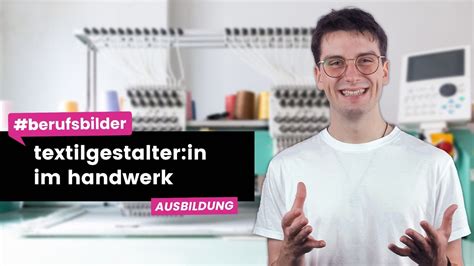 Textilgestalter In Im Handwerk Ausbildungsberufe Erkl Rt Youtube