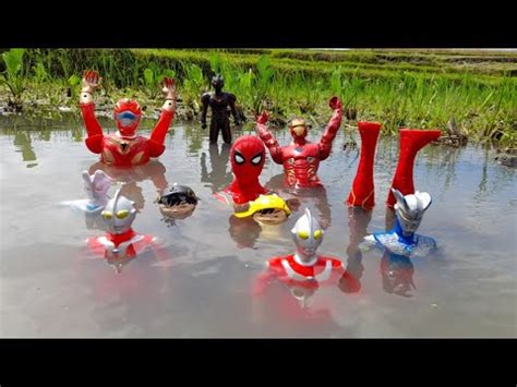 ULTRAMAN UPIN IPIN DAN BOBOIBOY TENGGELAM DI AIR SPIDERMAN DAN POWER