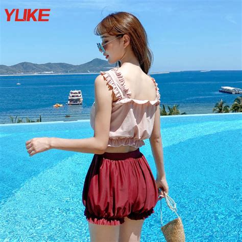 Swimsuit Female Split Slim Sweet Girl Swimsuit New Ins Korean Student Hot Spring Swimsuit