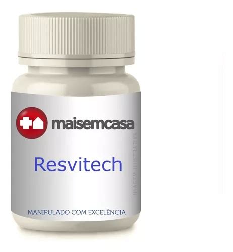 Resvitech 50mg De Trans Resveratrol 30 Cápsulas Parcelamento Sem Juros