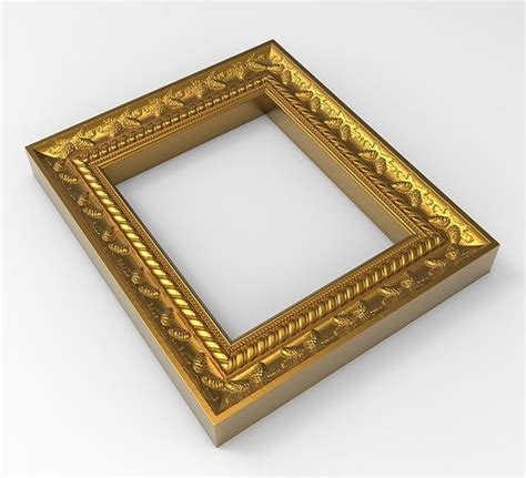 Carved Picture Frame 3d Model Cgtrader