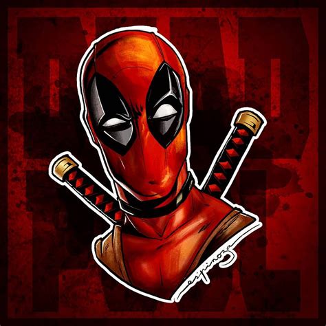 Deadpool Digital Art Procreate And Photoshop By Denisespinoza