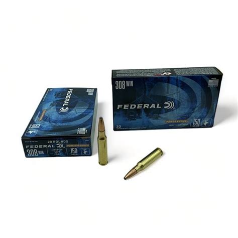 Federal Power Shok 308 Win 150 Grain Jsp Ammunition 40 Rounds