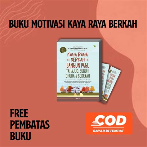 Jual Buku Motivasi Islam Kaya Raya Berkah Bangun Pagi Tahajud Subuh