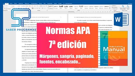 Normas Apa Edici N En Word Saber Programas