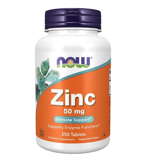 NOW Zinc Gluconate 50 mg 250 табл купить цинк в Киеве и Украине, цена ...
