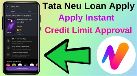 Tata Neu Infinity HDFC Bank Credit Card Apply Instant Credit Limit