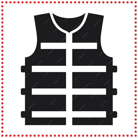 Premium Vector | High Visibility Safety Gear Icon of Reflective Vest