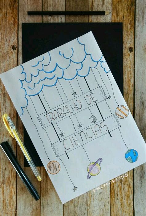 Capas De Trabalho De Ciencias Feito A Mao - Capas trabalhos | Capas de trabalhos, Trabalho de ciencias capa ...