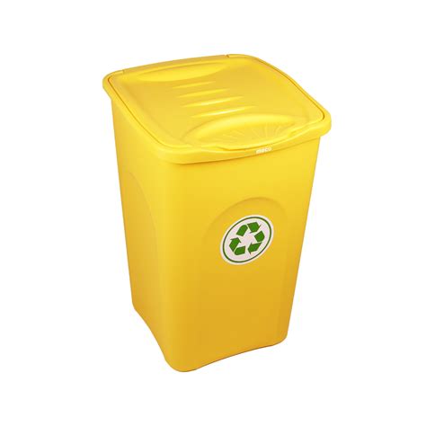 Cos Gunoi Colectare Selectiva BeGreen 50 Litri H 53 Cm Galben EMAG Ro