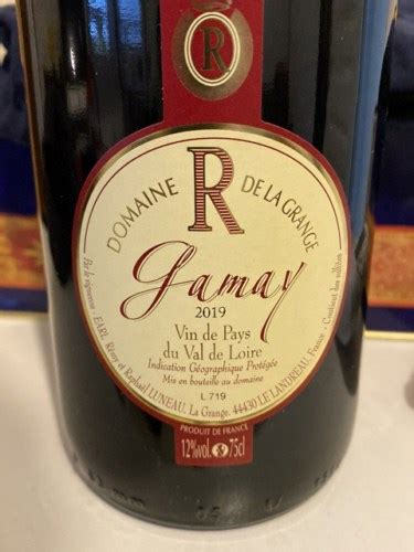 Domaine Raphael Luneau R De La Grange Gamay Vivino