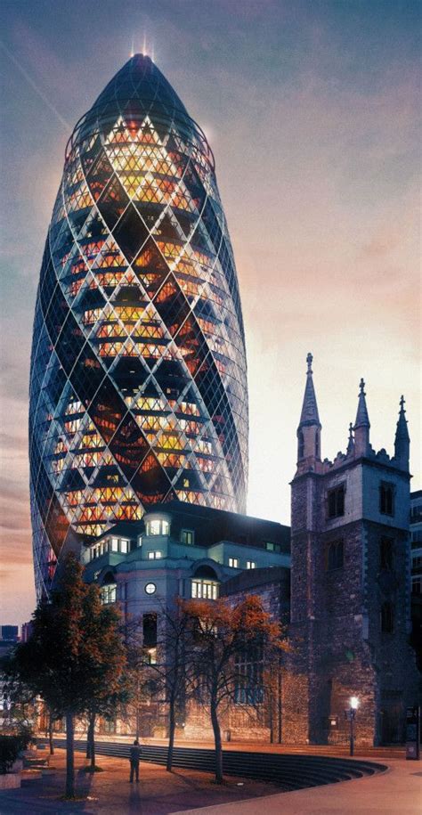 30 St Mary Axe London Architecture 3d Architectural Visualization