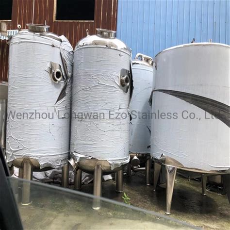 Ezo Sanitary Stainless Steel Vertical Sterile Vacuum Milk Jacketed