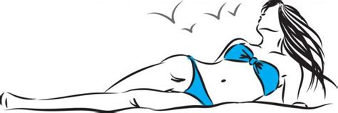 Vector Sketch Of Naked Woman In Water Vector Image By Kiraan Vector Stock
