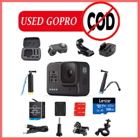 Gopro Hero 8กล้องแอ็กชันสีดำสำหรับ Vlog Go Pro 2nd มือ Th