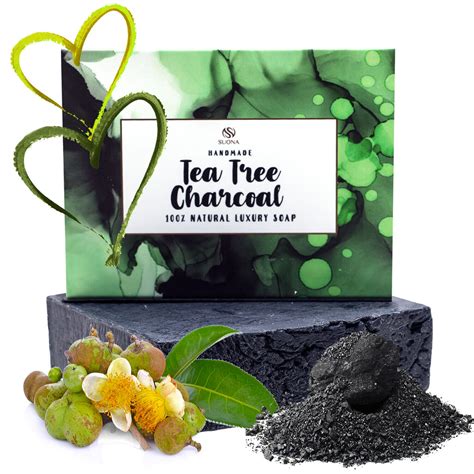 Tea Tree Oil Soap Bar Antifungal Face Body Wash Organic