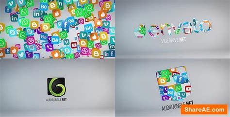 Videohive Social Media Logo Reveal Free After Effects