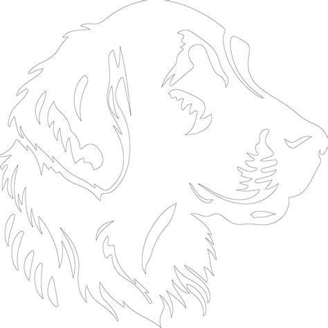 Golden Retriever outline silhouette 39057829 Vector Art at Vecteezy