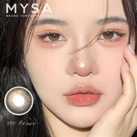 Lens Mắt Kính Áp Tròng Màu Nâu Tự Nhiên Hot Hit Douyin Giãn Ít Có Từ 0 6 Độ Cận Shopee Việt Nam