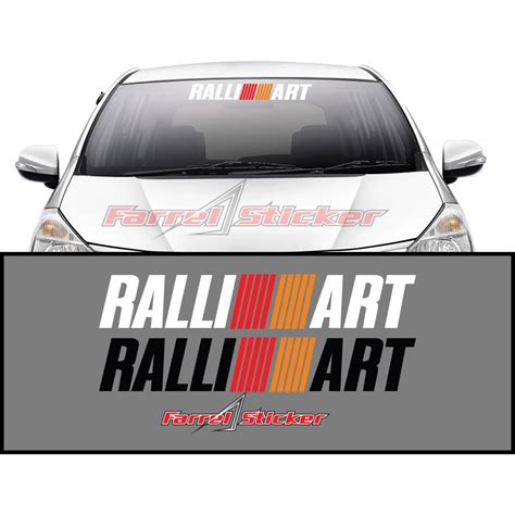 Jual Stiker Kaca Sticker Bodi Mobil RALLIART Ralli Art 60cm Shopee