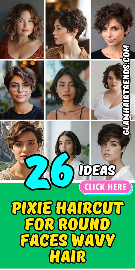 Best Pixie Haircuts For Round Faces With Wavy Hair Trendy Styles For